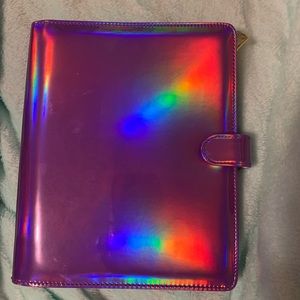 Purple holographic Journal binder🔮